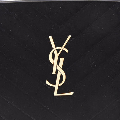 Saint Laurent Velour Matelasse Monogram Lou Belt Bag Black 8 of 8