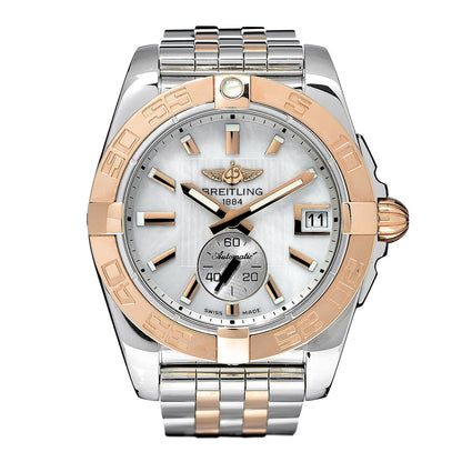 Breitling Stainless Steel 18K Rose Gold Mother of Pearl 36mm Galactic Automatic Watch C37330 1 of 5