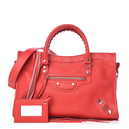 Balenciaga Vibrato Calfskin Classic Silver Hardware S City Rouge Cerise 1 of 13