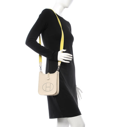 Hermes Epsom Amazone Evelyne TPM Craie Lime 2 of 8