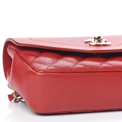Chanel Caviar Quilted Flap Waist Bag Red 8 of 12