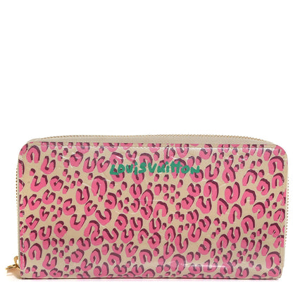 Louis Vuitton Vernis Leopard Zippy Wallet Blanc Corail 1 of 7