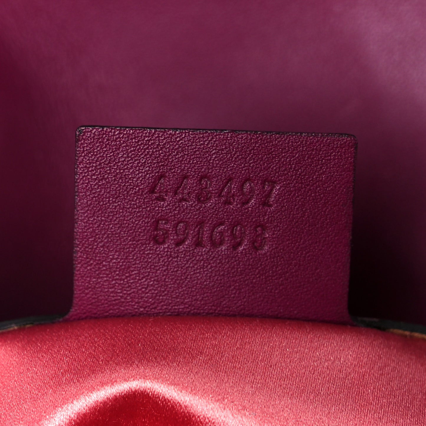 Velvet Matelasse Small GG Marmont Shoulder Bag Fuchsia Violet Cyclamen