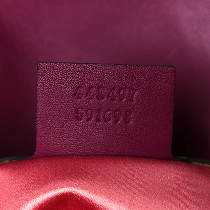 Gucci Velvet Matelasse Small GG Marmont Shoulder Bag Fuchsia Violet Cyclamen 7 of 12