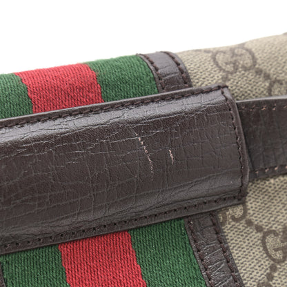 Gucci GG Monogram Plus Web Belt Bag Dark Brown 10 of 12