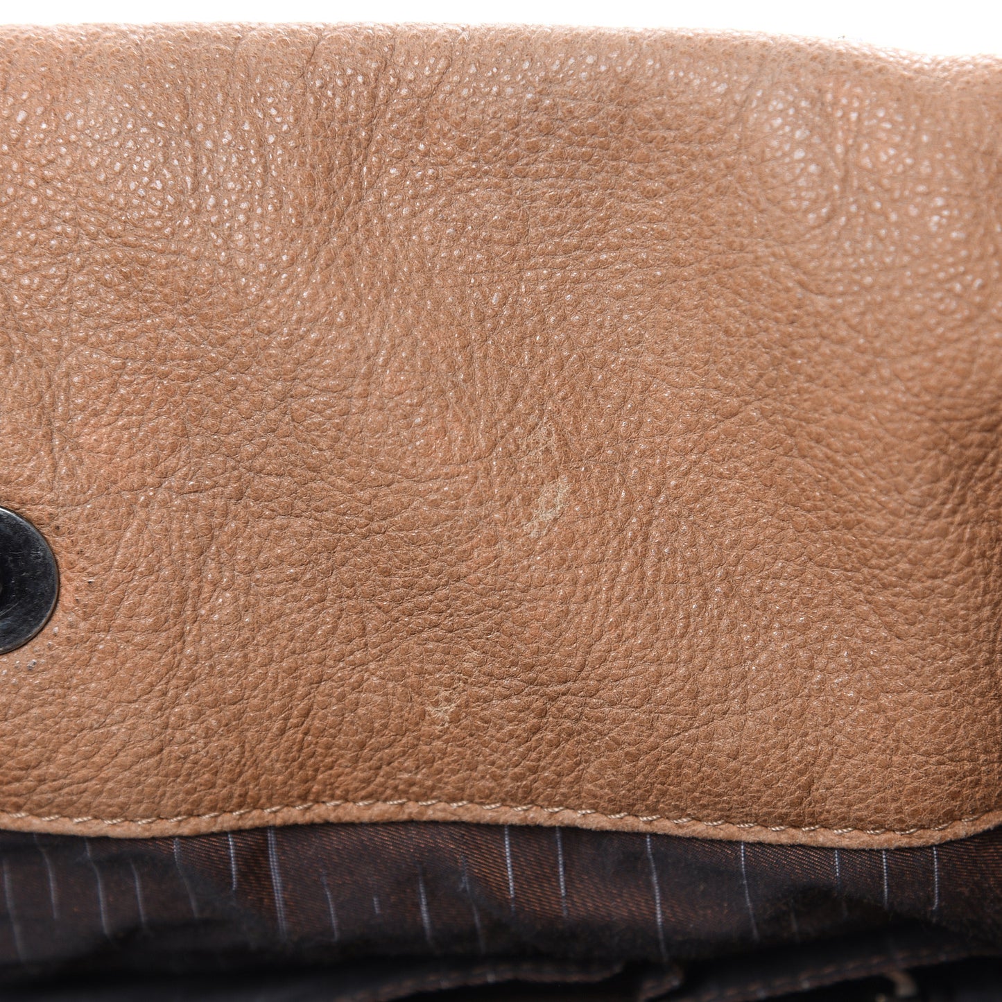Calfskin CC Shoulder Bag Dark Beige