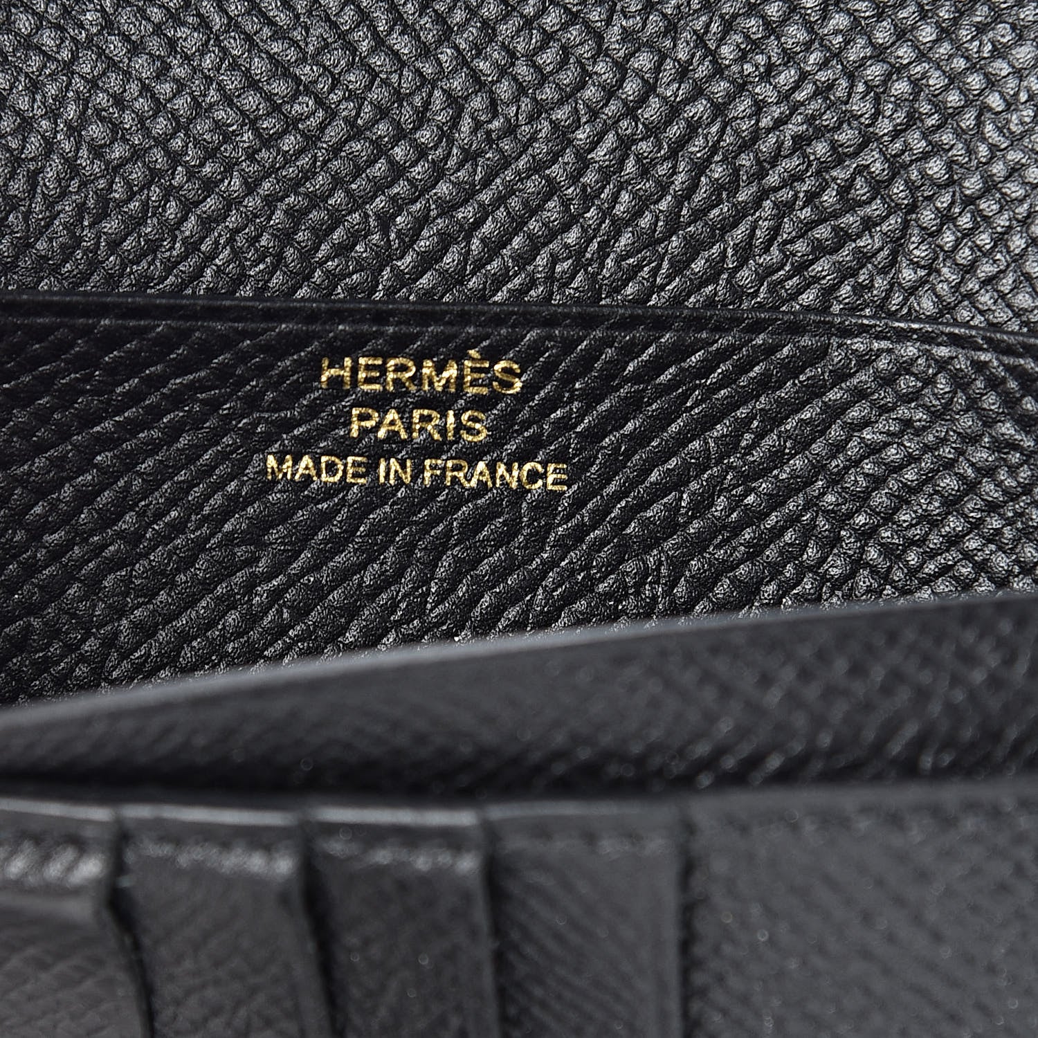Hermes Epsom Bearn Compact Wallet Black 6 of 9