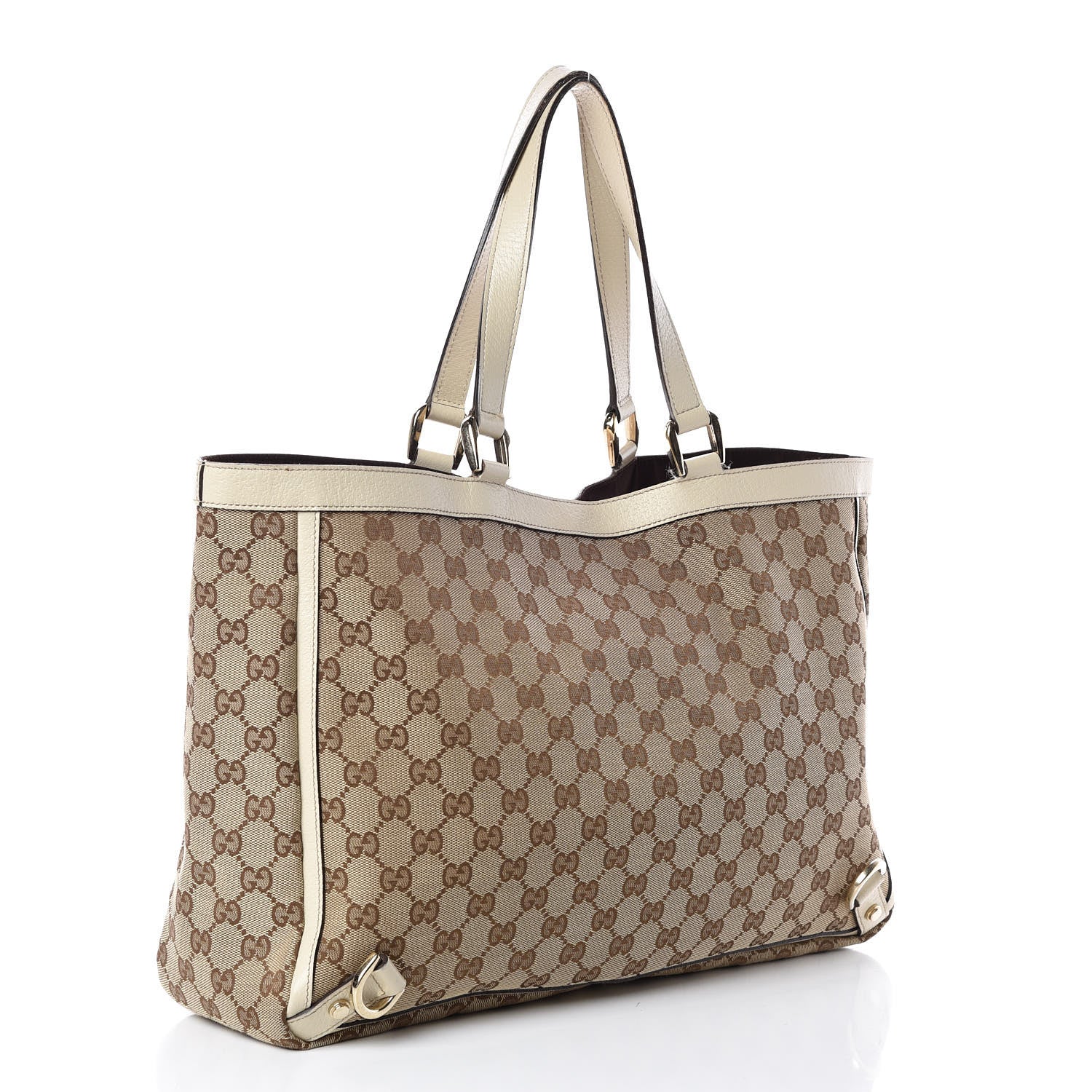 Gucci Monogram Large Abbey Tote Off White 3 of 9