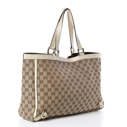 Gucci Monogram Large Abbey Tote Off White 3 of 9