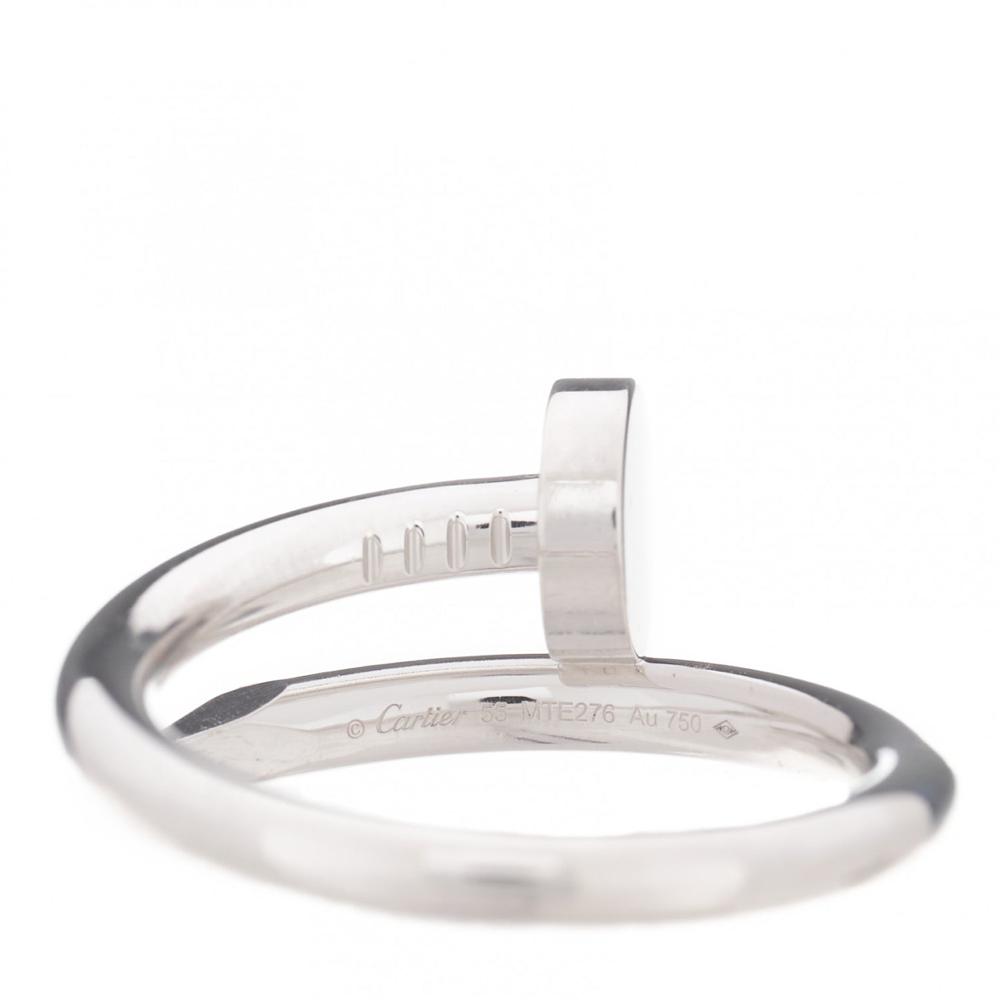 18K White Gold Juste Un Clou Ring 55 7.25