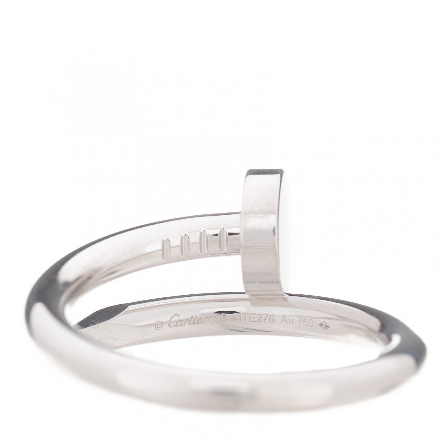 Cartier 18K White Gold Juste Un Clou Ring 55 7.25 3 of 3