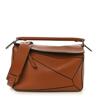 Loewe Calfskin Medium Puzzle Bag Tan 1 of 10