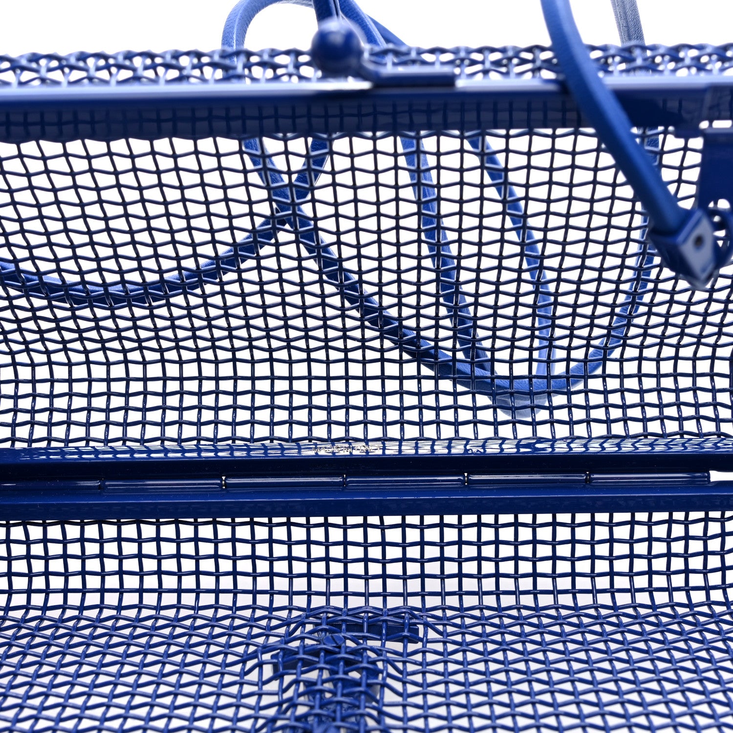 Saint Laurent Brass Lambskin Monogram Cassandre Cage Bag Blue Majorelle 5 of 8