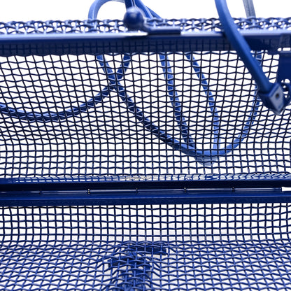 Saint Laurent Brass Lambskin Monogram Cassandre Cage Bag Blue Majorelle 5 of 8