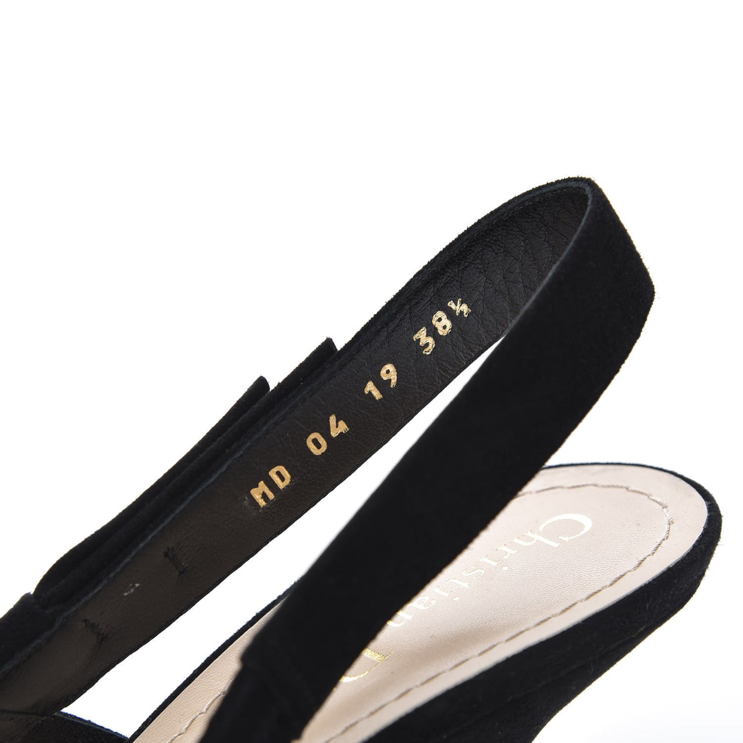 Embroidered Calfskin Beaded Sweet D Sling-Back Pumps 38.5 Multicolor