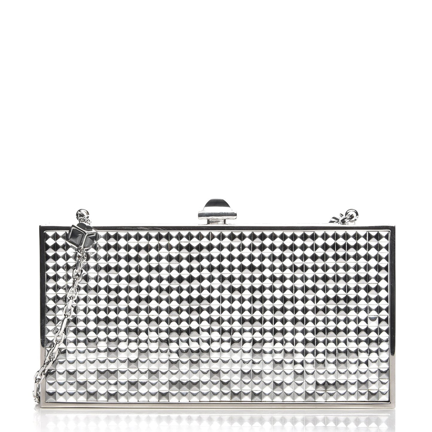 Glass Clutch Silver