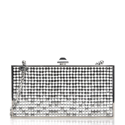 Judith Leiber Glass Clutch Silver 1 of 7