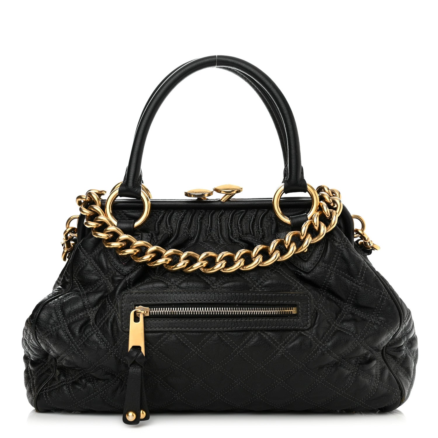 Marc Jacobs Calfskin Quilted Stam Black 1 of 16