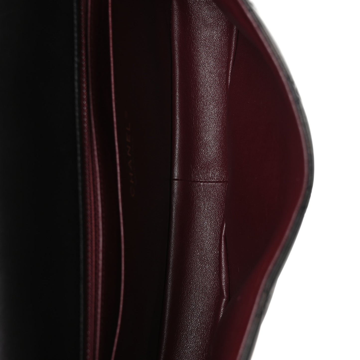 Metallic Lambskin Quilted Large Chic With Me Flap Black