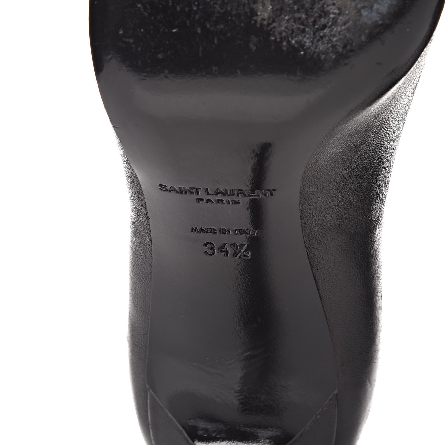 Saint Laurent Leather Classic Paris 80 Cap Toe Escarpin Pumps 34.5 Black 14 of 22