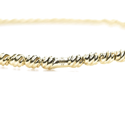 David Yurman 18K Yellow Gold Diamond Petite Pave Flex Bracelet 4 of 5