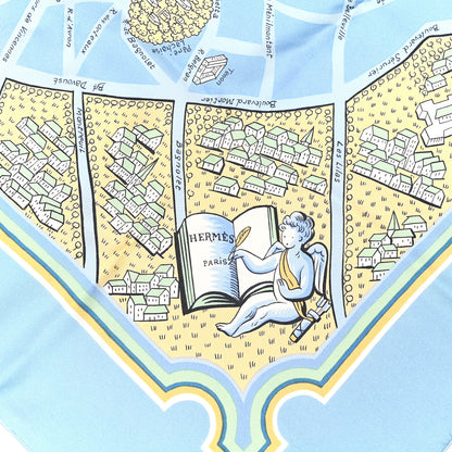 Hermes Silk Les Nouveaux Amoureux de Paris Scarf 90 3 of 6