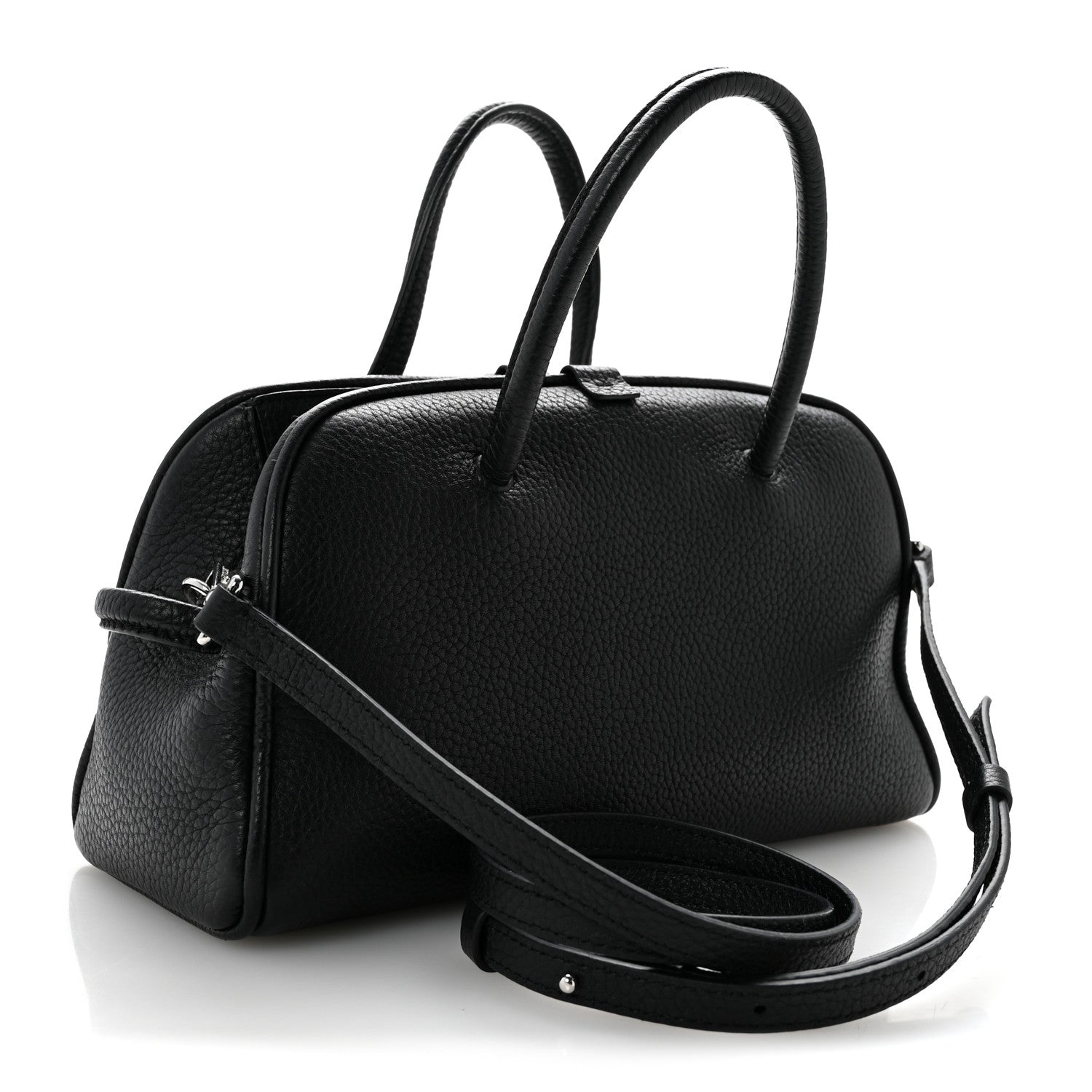 Jacquemus Grained Calfskin Le Petit Turismo Black Black 3 of 10