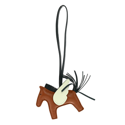 Hermes Milo Lambskin Grigri Rodeo Pegase Horse Bag Charm PM Gold Vert Cypress Vert Fizz 1 of 5