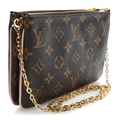 Louis Vuitton Monogram Blooming Flowers Double Zip Pochette 3 of 11