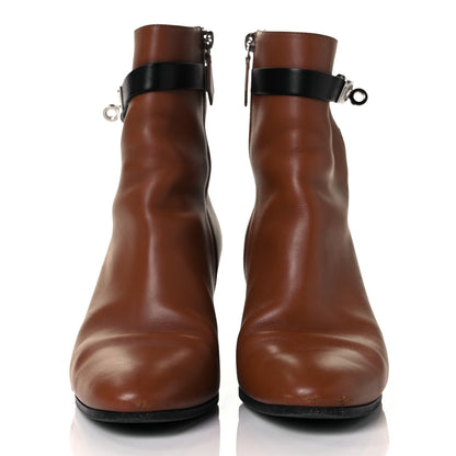 Hermes Calfskin Saint Germain Ankle Boots 38 Naturel 2 of 11
