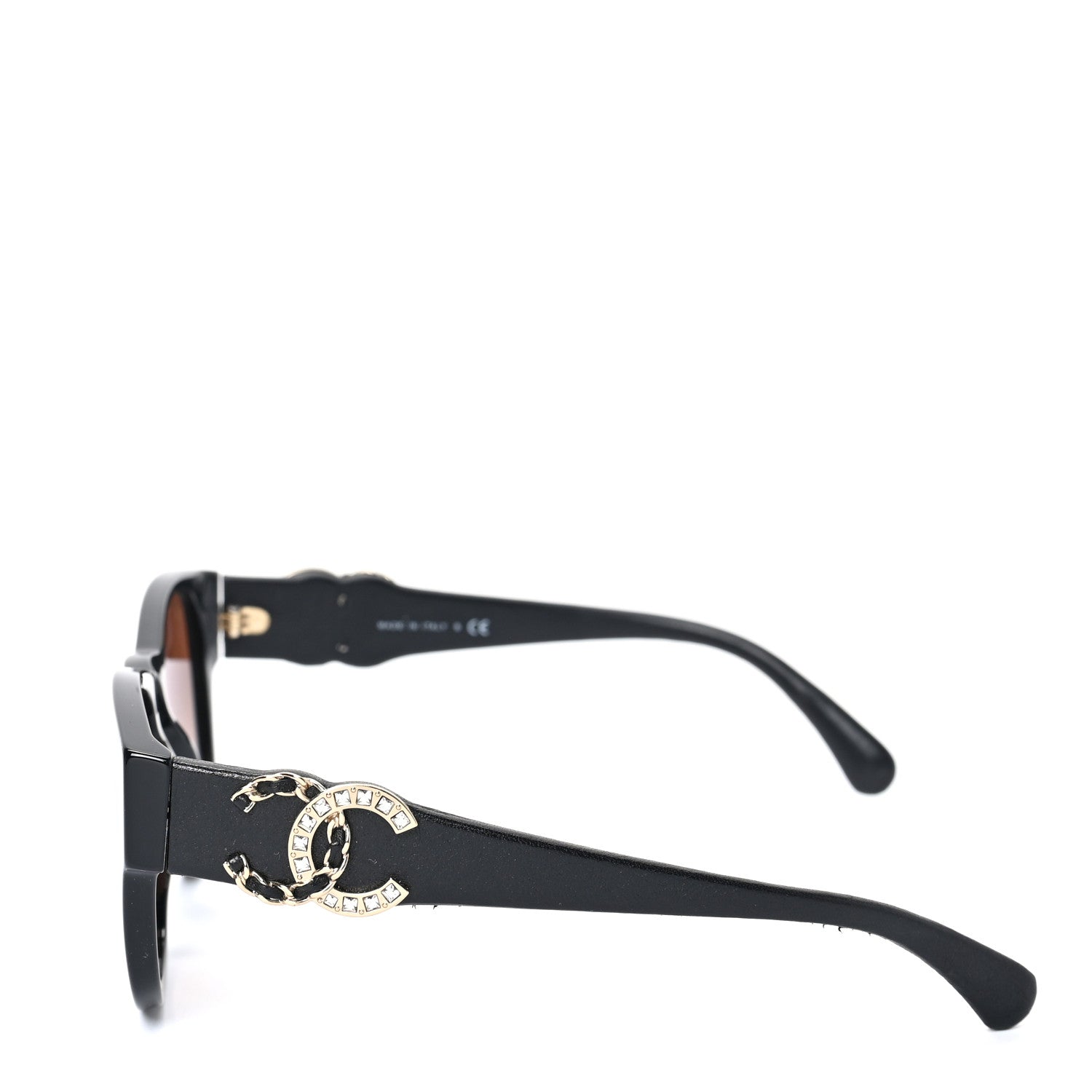Chanel Crystal Lambskin CC Sunglasses 5455-Q-A Black 3 of 7