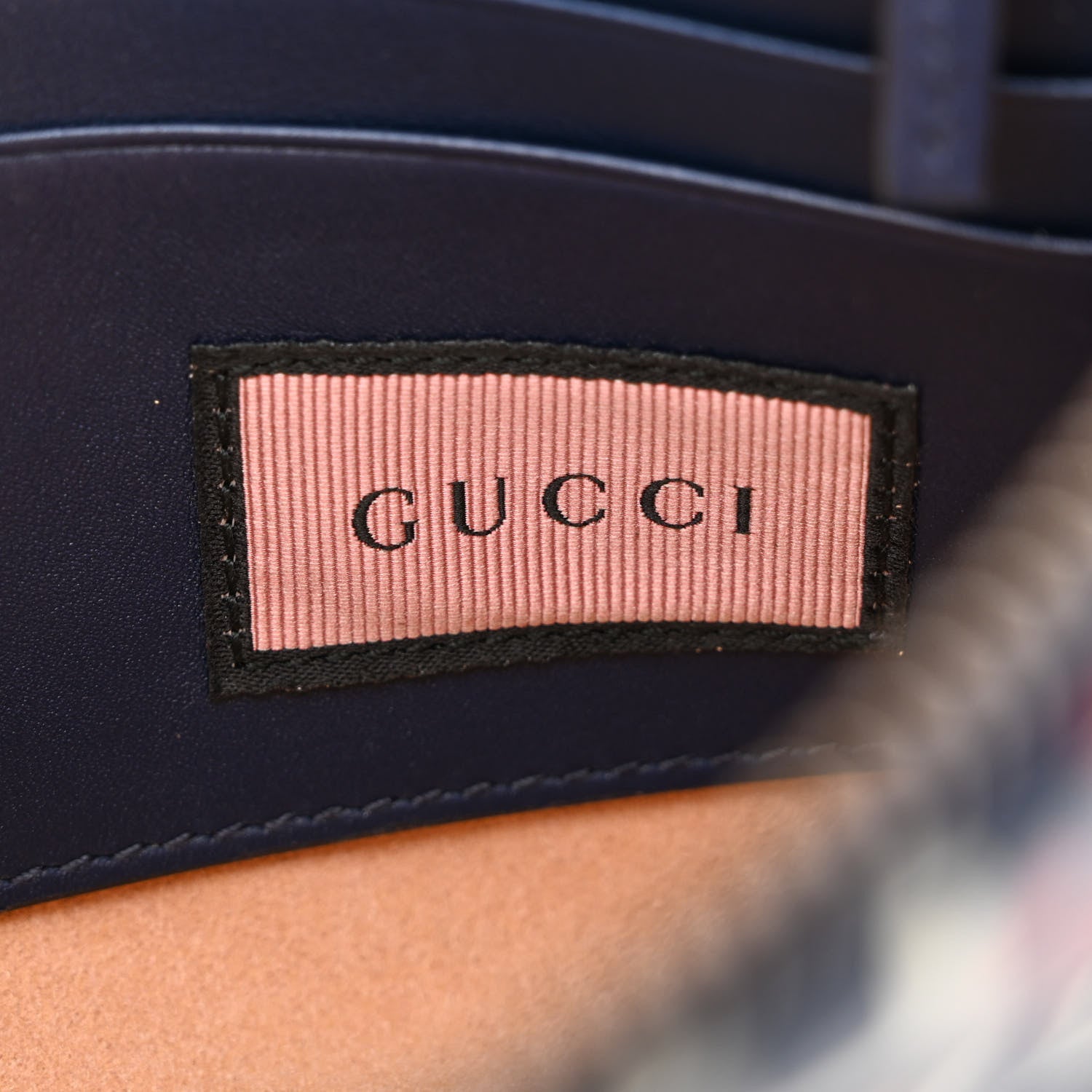 Gucci Calfskin Matelasse GucciGhost Mini GG Marmont Chain Bag Blue Agata Hibiscus Red 6 of 13