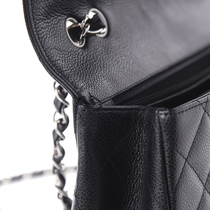 Chanel Caviar Quilted Jumbo Single Flap Black 11 of 11