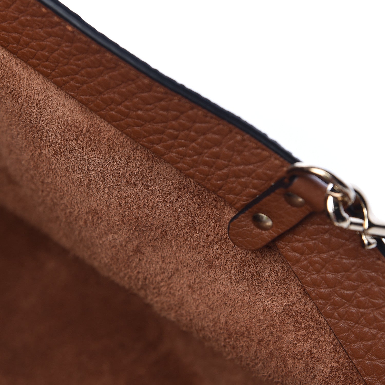 Valentino Garavani Pebbled Calfskin Medium Rockstud Tote Bright Cognac 12 of 13