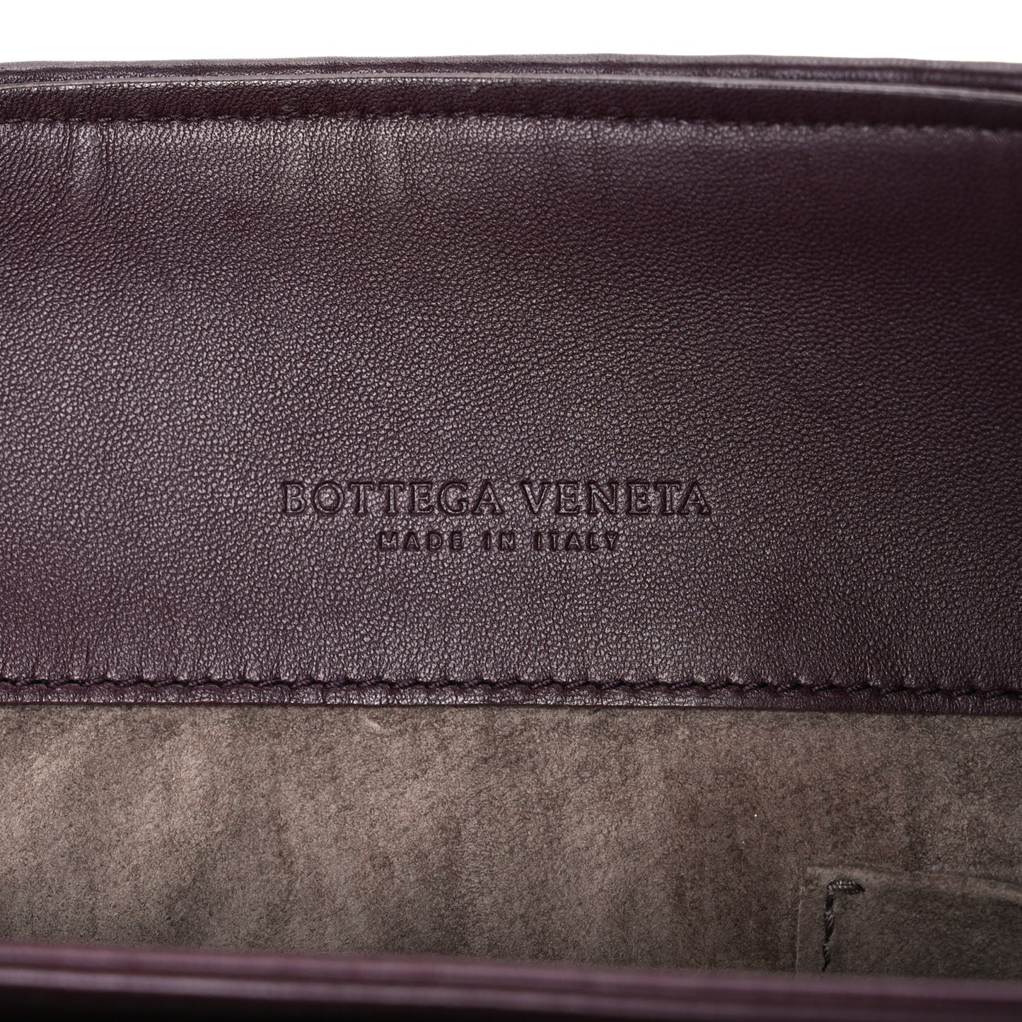 Nappa Intrecciato Large Olimpia Bag Burgundy