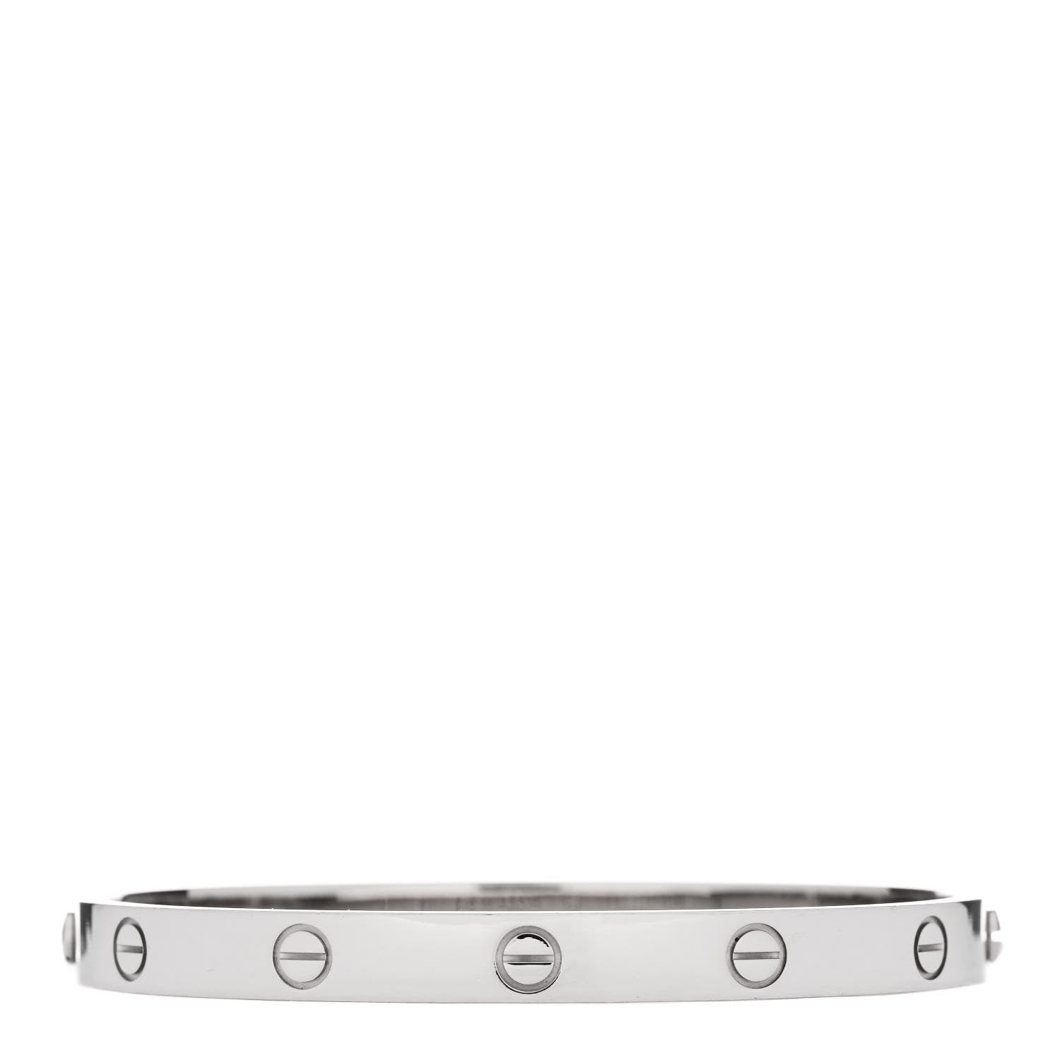 Cartier 18K White Gold LOVE Bracelet 18 2 of 5