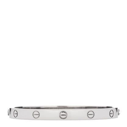 Cartier 18K White Gold LOVE Bracelet 18 2 of 5