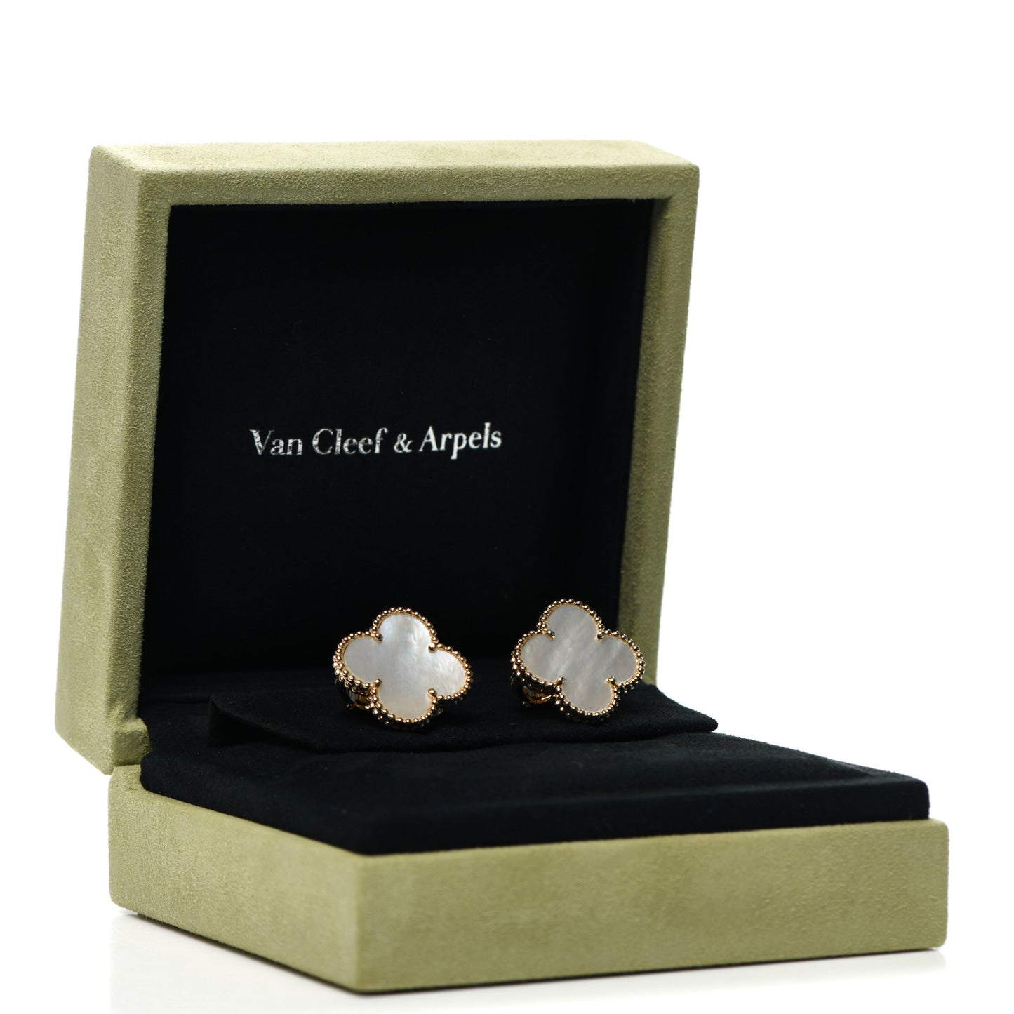 18K Yellow Gold Mother of Pearl Magic Alhambra Earrings