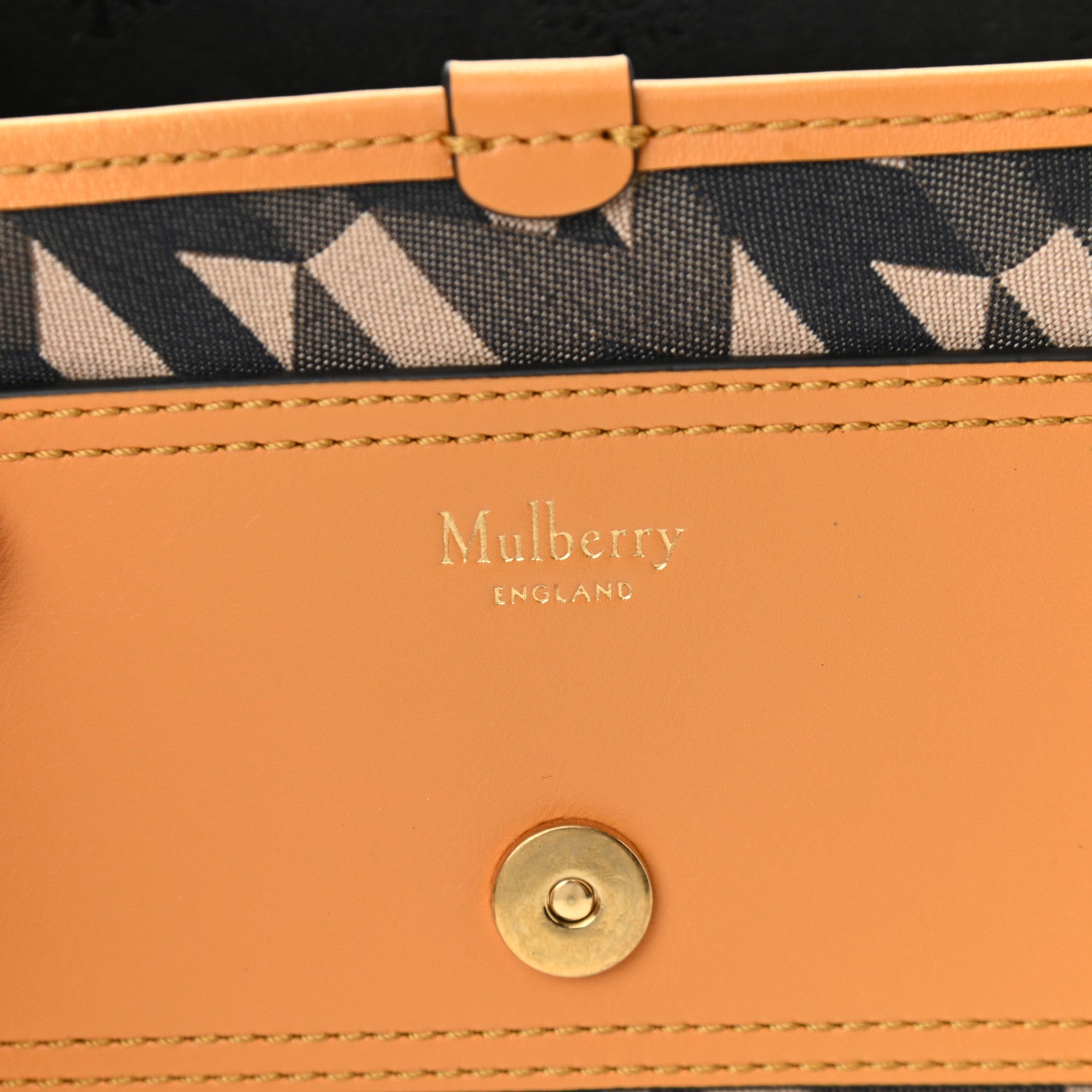 Mulberry Econyl Nylon Jacquard Calfskin Mini M Satchel Deep Amber 6 of 9