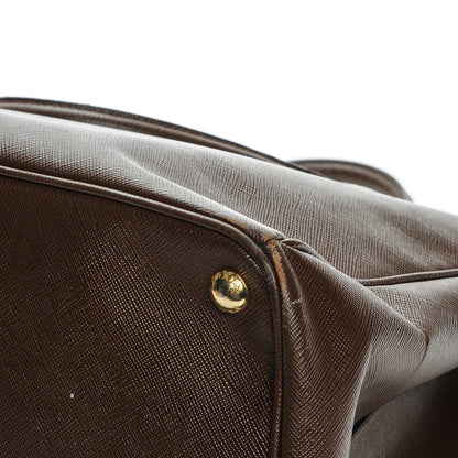 Prada Saffiano Lux Extra Large Galleria Double Zip Tote Cacao 10 of 12