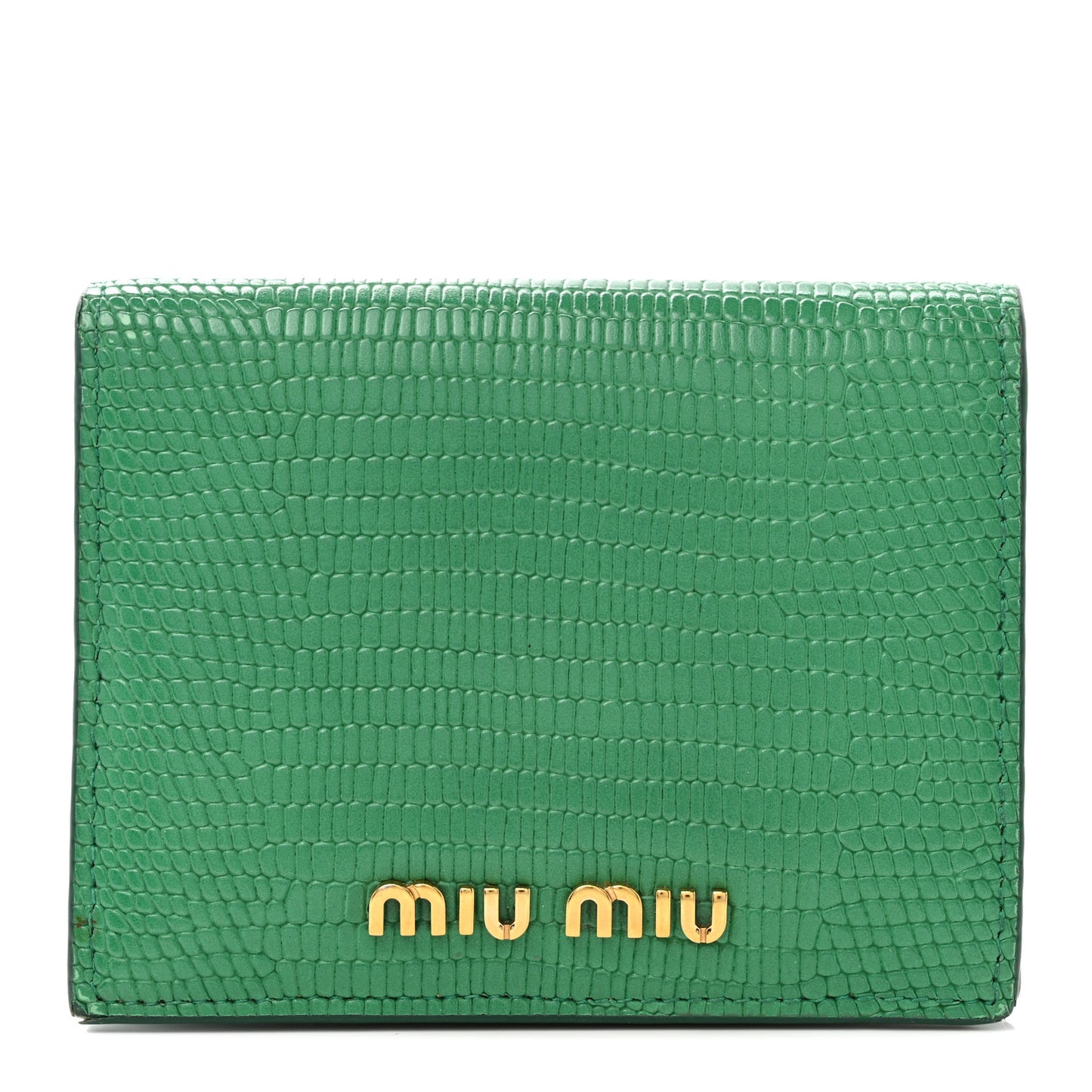 Vernice Lizard Embossed Wallet Mango