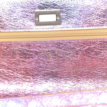 Chanel Metallic Goatskin Quilted 2.55 Reissue Wallet on Chain WOC Multicolor 6 of 13