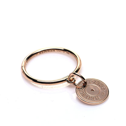 Hermes 18K Rose Gold Diamond Gambade Ring 48 4.5 5 of 7