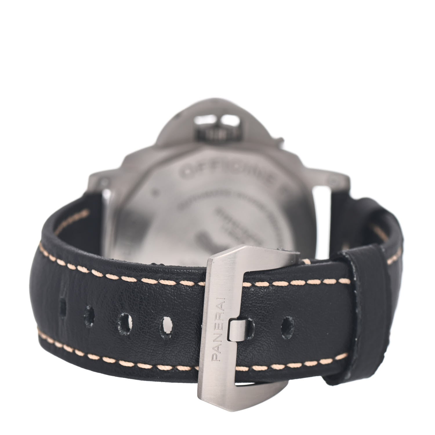 Panerai Titanium Calfskin 47mm Luminor Submersible Flyback Automatic Watch Black PAM00615 3 of 4