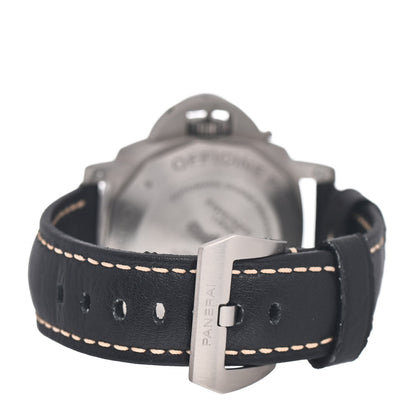 Panerai Titanium Calfskin 47mm Luminor Submersible Flyback Automatic Watch Black PAM00615 3 of 4