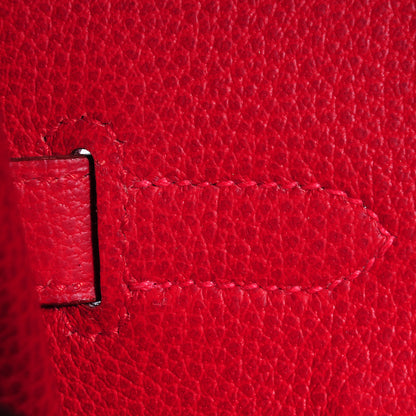 Hermes Buffle Skipper Birkin 35 Rouge Vif 18 of 28