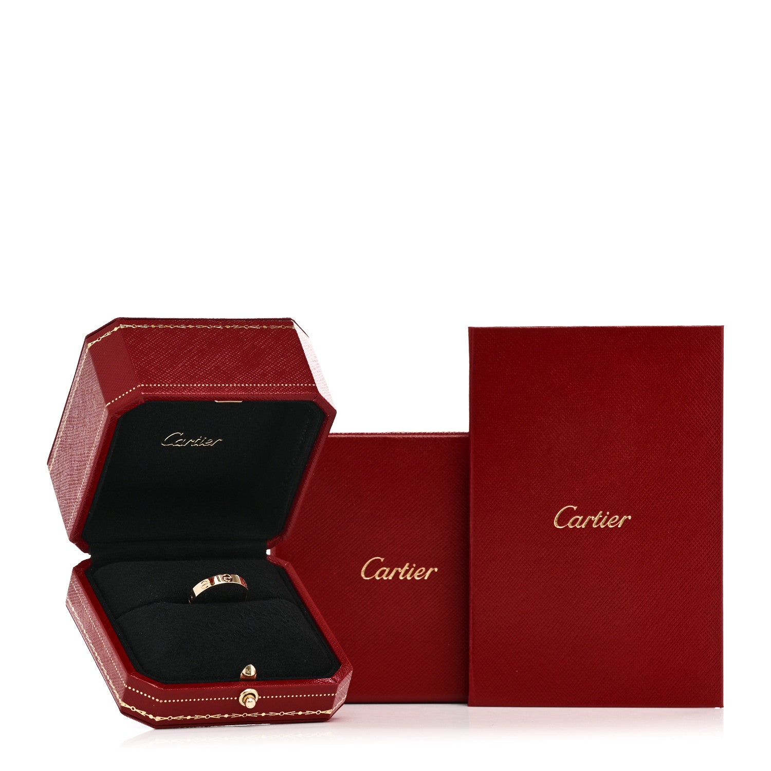 Cartier 18K Yellow Gold 3.5mm LOVE Wedding Band Ring 53 6.5 5 of 5