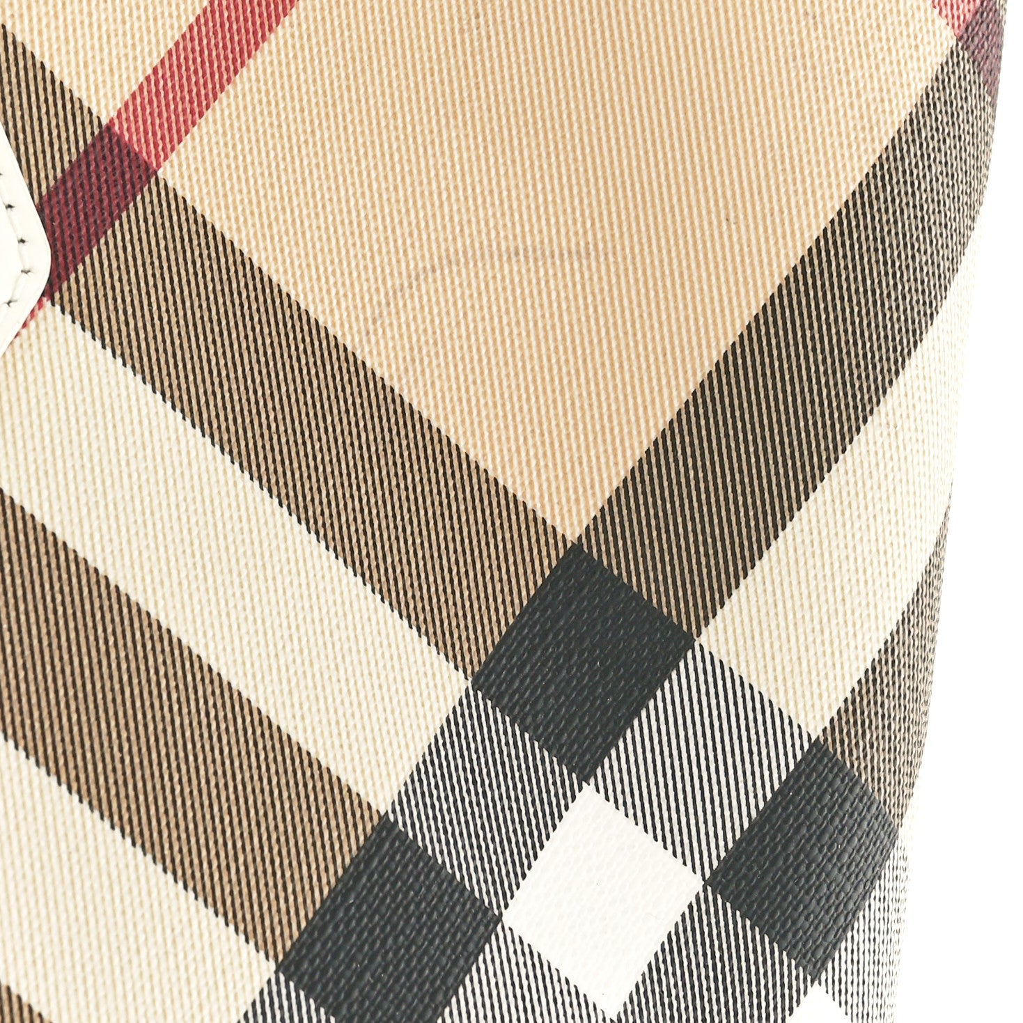 Burberry Nova Check Large Nickie Tote White 9 of 12