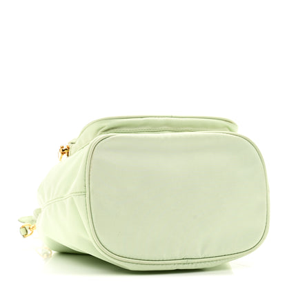 Prada Re-Nylon Saffiano Duet Bucket Crossbody Bag Acqua 4 of 10