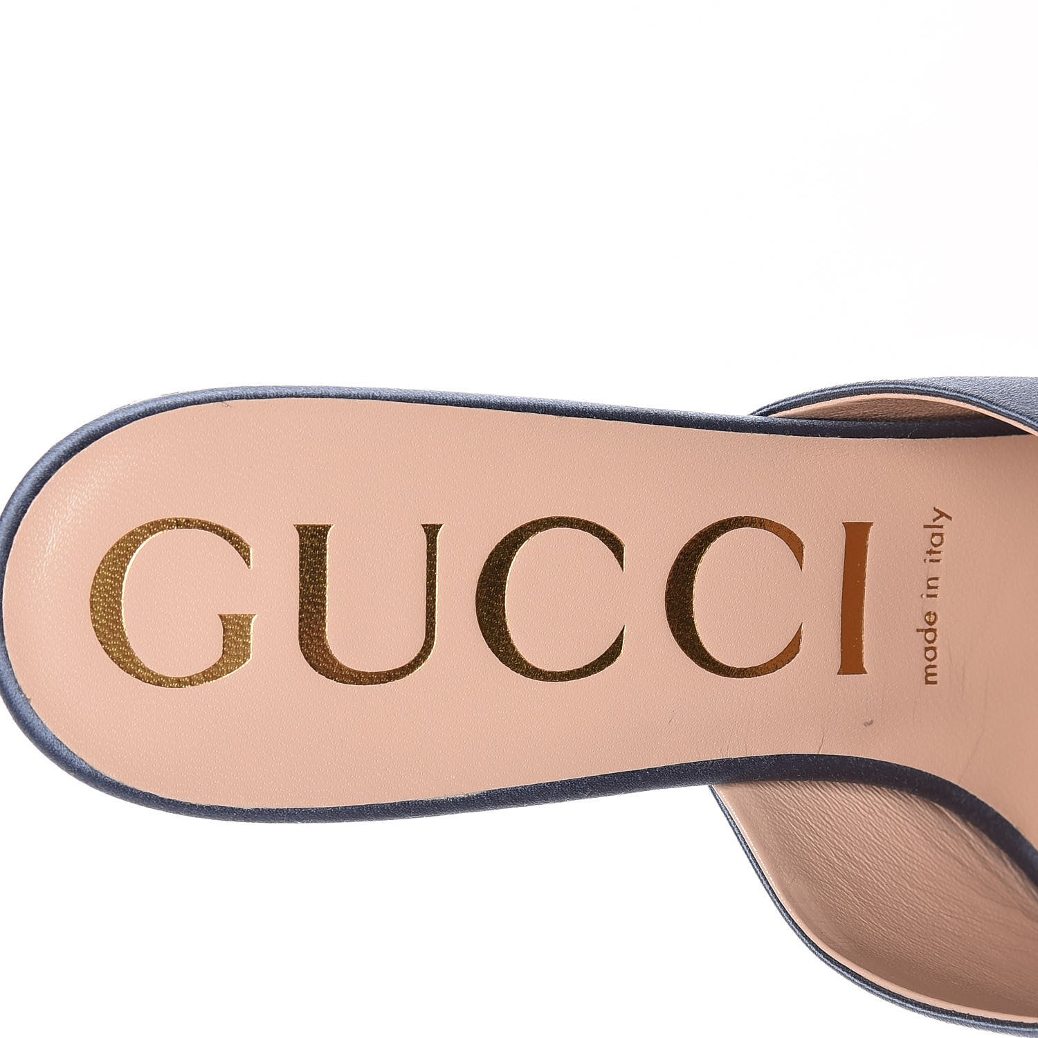 Gucci Silk Satin Crystal Embellished Bow Mules 38.5 Carta Zucchero 6 of 10